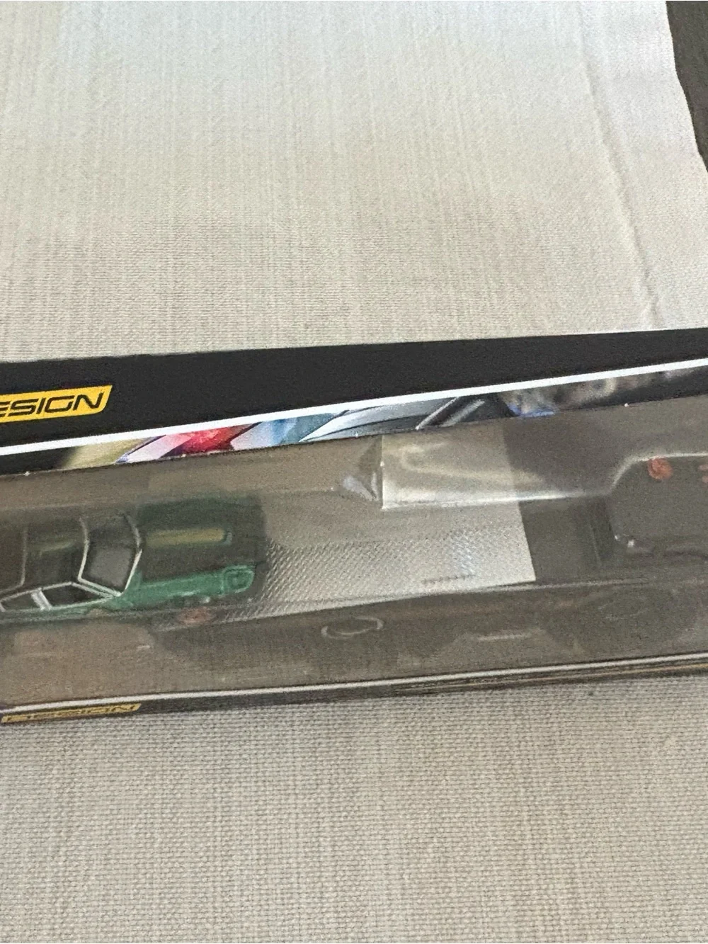 Die-Cast Ramp Truck Playset with Green Sports Car - Unbranded